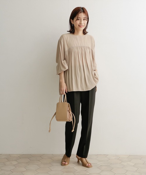 URBAN RESEARCH DOORS（アーバンリサーチドアーズ）の「カラーストレッチトラウザー（その他パンツ・レディース・グリーン/ピンク/ブルー/ブラック/アイボリー・0/1）」の14枚目の写真