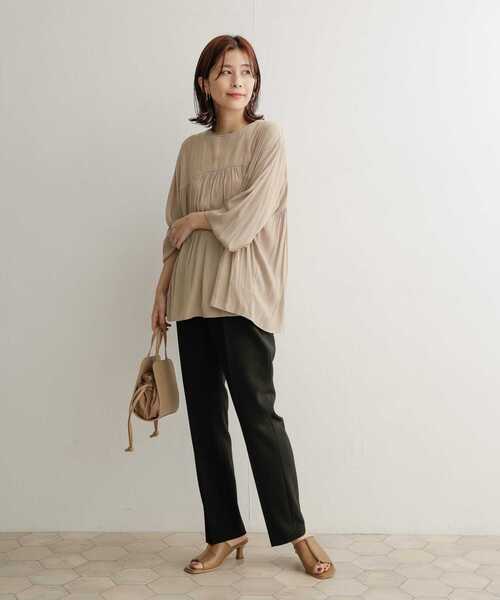 URBAN RESEARCH DOORS（アーバンリサーチドアーズ）の「カラーストレッチトラウザー（その他パンツ・レディース・グリーン/ピンク/ブルー/ブラック/アイボリー・0/1）」の15枚目の写真