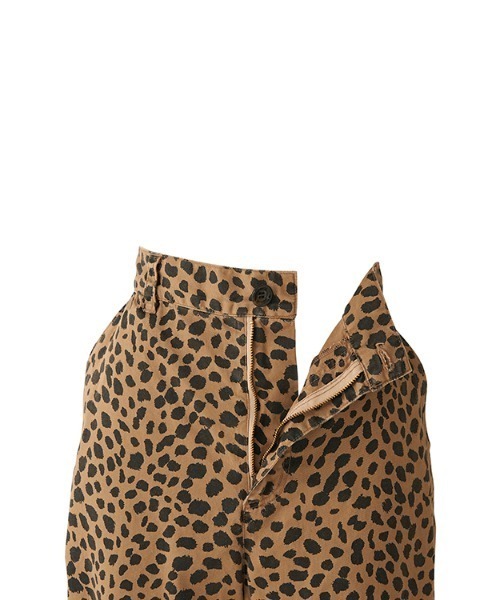 HYSTERIC GLAMOUR（ヒステリックグラマー）の「CHEETAH柄 8分丈ワイドパンツ（その他パンツ・レディース・ベージュ/チャコール・SMALL/MEDIUM）」の6枚目の写真