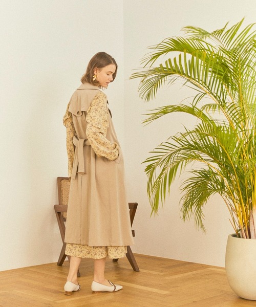 LADYMADE(レディメイド)の「BIGカラー2WAYトレンチコート(トレンチコート・レディース・アイボリー/ライトブルー/ベージュ・FREE)」の21枚目の写真