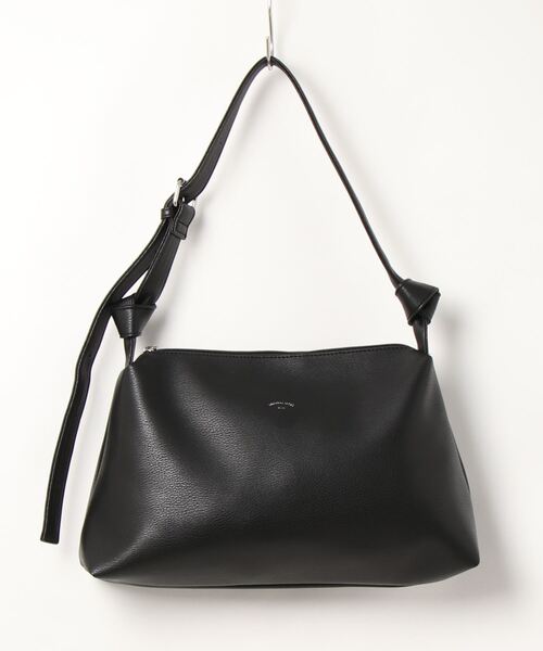 Samansa Mos2 blue（サマンサモスモスブルー）の「合皮ソフトショルダーバッグ（ショルダーバッグ・レディース・ブラック/サックスブルー/キナリ・ﾌﾘ-）」の2枚目の写真