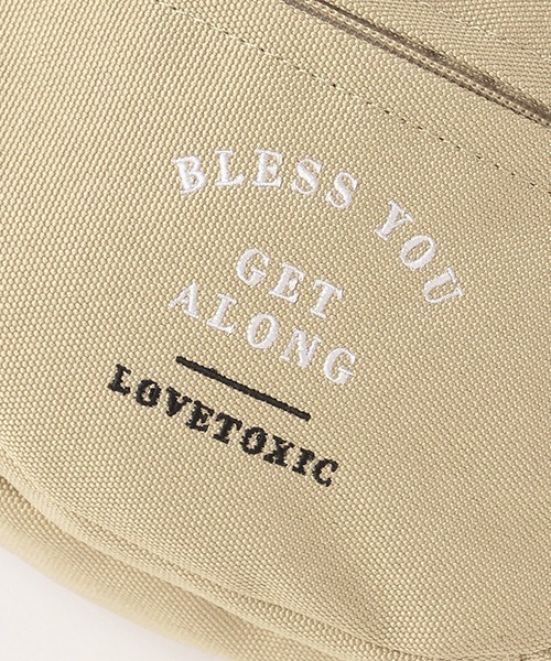 LOVETOXIC（ラブトキシック）の「刺しゅうウエストバッグ（ボディバッグ/ウエストポーチ・キッズ・ベージュ/ラベンダー/オフホワイト/ブラック・FREE）」の14枚目の写真