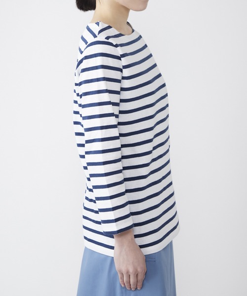 NIMES(ニーム)の「Leminor ボーダー ベーシック(Tシャツ/カットソー・レディース・ネイビー/イエロー・2)」の21枚目の写真