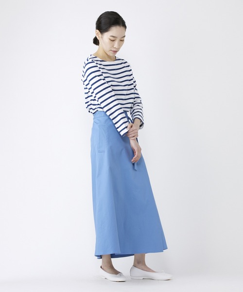 NIMES(ニーム)の「Leminor ボーダー ベーシック(Tシャツ/カットソー・レディース・ネイビー/イエロー・2)」の6枚目の写真
