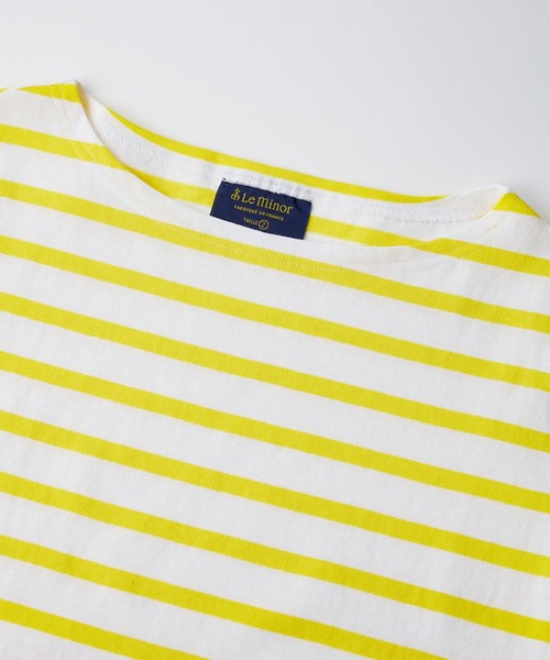 NIMES(ニーム)の「Leminor ボーダー ベーシック(Tシャツ/カットソー・レディース・ネイビー/イエロー・2)」の4枚目の写真