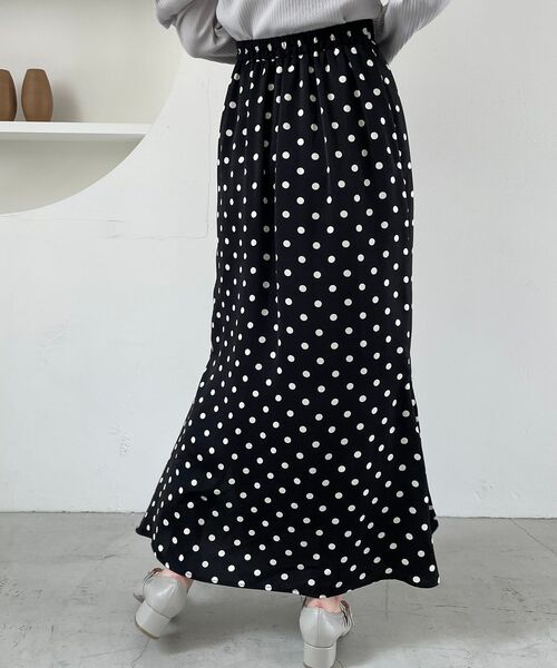 MAJESTIC LEGON(マジェスティックレゴン)の「スリットマーメイドスカート(スカート・レディース・ピンク/ブラック系その他/ライトグレー・MEDIUM)」の10枚目の写真