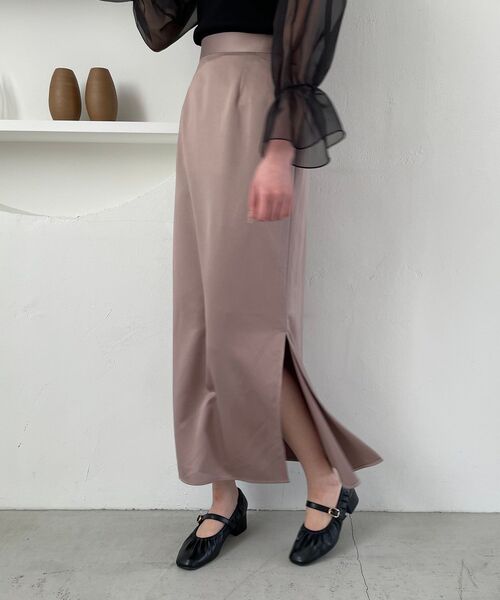 MAJESTIC LEGON(マジェスティックレゴン)の「スリットマーメイドスカート(スカート・レディース・ピンク/ブラック系その他/ライトグレー・MEDIUM)」の15枚目の写真