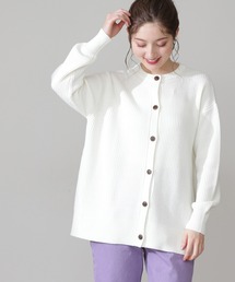 N.（N. Natural Beauty Basic） | ◆畦クルーネックニットカーディガン(カーディガン/ボレロ)