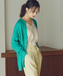 N.（N. Natural Beauty Basic） | ◆畦クルーネックニットカーディガン(カーディガン/ボレロ)