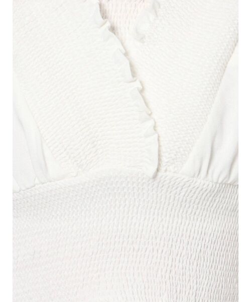 EMODA（エモダ）の「シャーリングミニトップ（シャツ/ブラウス・レディース・ホワイト/ブラック/パープル/ブルー・FREE）」の20枚目の写真