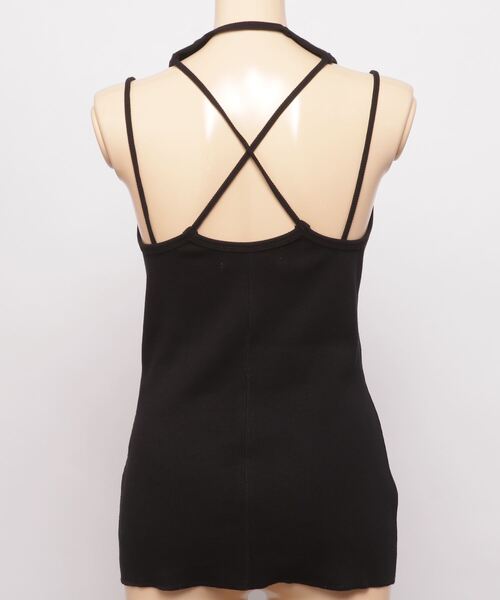 TOGA(トーガ)の「TOGA Rib jersey tank top(タンクトップ・レディース・ホワイト/ブラック・38/36)」の4枚目の写真