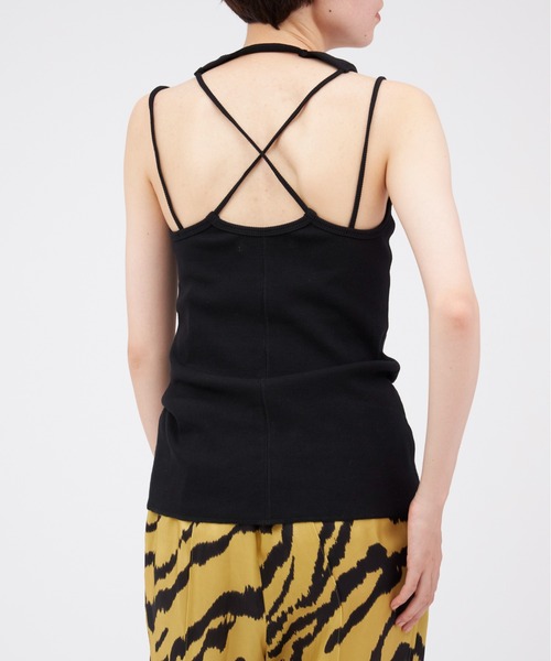 TOGA(トーガ)の「TOGA Rib jersey tank top(タンクトップ・レディース・ホワイト/ブラック・38/36)」の7枚目の写真