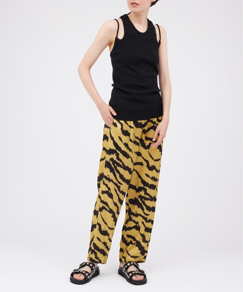 TOGA(トーガ)の「TOGA Rib jersey tank top(タンクトップ・レディース・ホワイト/ブラック・38/36)」の8枚目の写真