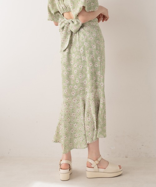 OLIVE des OLIVE（オリーブデオリーブ）の「マーガレットマーメイドスカート（スカート・レディース・ブラック/イエロー/ミント・FREE）」の15枚目の写真