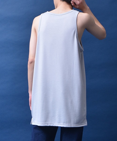 MinoriTY（マイノリティ）の「【MinoriTY】タンクトップ セミロング丈 裾フラットタイプ レイヤード Tシャツ重ね着用 ノースリーブ メンズ（タンクトップ・メンズ・ブラック/ホワイト/グレー/モカ/ピンク/ブラック×ホワイト/ラベンダー・M/L）」の17枚目の写真