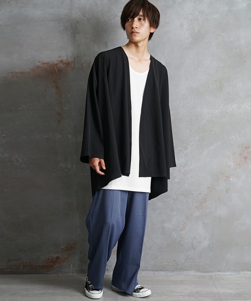 MinoriTY（マイノリティ）の「【MinoriTY】タンクトップ セミロング丈 裾フラットタイプ レイヤード Tシャツ重ね着用 ノースリーブ メンズ（タンクトップ・メンズ・ブラック/ホワイト/グレー/モカ/ピンク/ブラック×ホワイト/ラベンダー・M/L）」の11枚目の写真