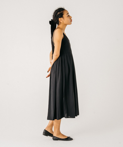 GIMME GIMME（ギミーギミー）の「【GIMME GIMME】Camisole long  dress gimw22s004（ワンピース・レディース・ブラック・S/L/M）」の8枚目の写真
