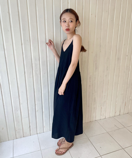 GIMME GIMME（ギミーギミー）の「【GIMME GIMME】Camisole long  dress gimw22s004（ワンピース・レディース・ブラック・S/L/M）」の6枚目の写真