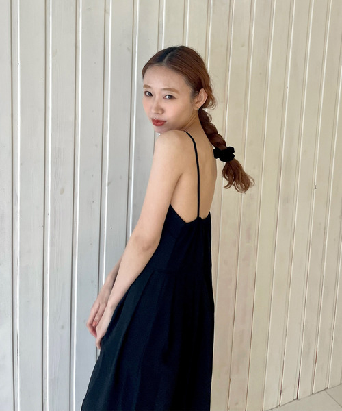 GIMME GIMME（ギミーギミー）の「【GIMME GIMME】Camisole long  dress gimw22s004（ワンピース・レディース・ブラック・S/L/M）」の4枚目の写真
