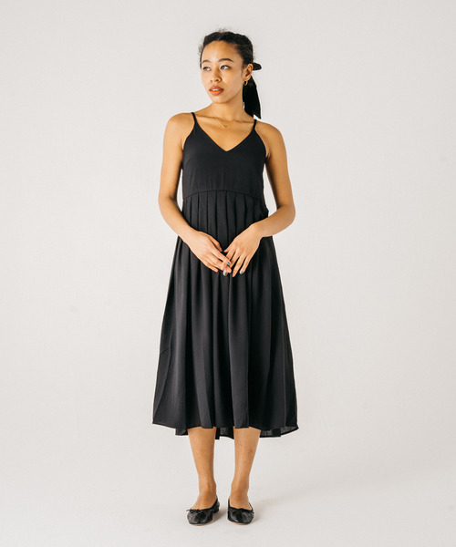 GIMME GIMME（ギミーギミー）の「【GIMME GIMME】Camisole long  dress gimw22s004（ワンピース・レディース・ブラック・S/L/M）」の3枚目の写真