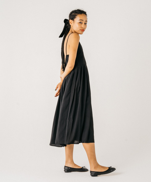 GIMME GIMME（ギミーギミー）の「【GIMME GIMME】Camisole long  dress gimw22s004（ワンピース・レディース・ブラック・S/L/M）」の13枚目の写真
