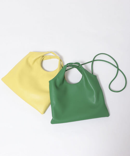 NOLLEY’S（ノーリーズ）の「抜き手ポシェット（ショルダーバッグ・レディース・イエロー/グリーン・FREE）」の4枚目の写真