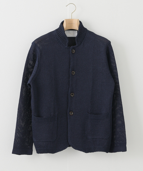 EDIFICE（エディフィス）の「ミックス プライ ニット カーディガン（カーディガン/ボレロ・メンズ・ネイビー/チョコ/ダークブルー・MEDIUM/LARGE）」の2枚目の写真
