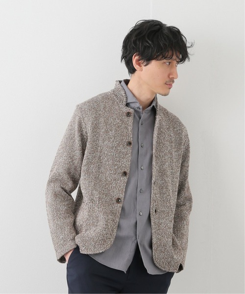 EDIFICE（エディフィス）の「ミックス プライ ニット カーディガン（カーディガン/ボレロ・メンズ・ネイビー/チョコ/ダークブルー・MEDIUM/LARGE）」の4枚目の写真