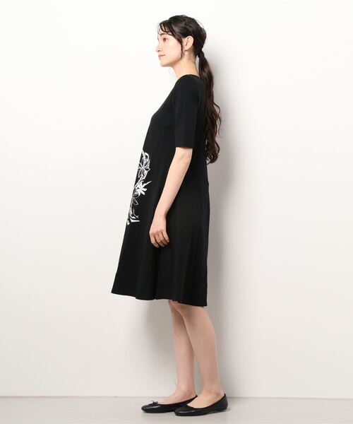 【セール】【Maunaloa】ラメティアレ楽屋着ワンピース5分袖（ワンピース）｜Maunaloa（マウナロア）