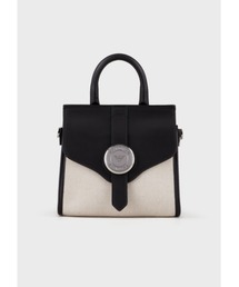 EMPORIO ARMANI | 【エンポリオ アルマーニ】ハンドバッグ キャンバス＆レザー製 メダル(ハンドバッグ)