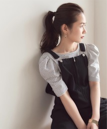 titivate（ティティベイト）の「前後2wayﾊﾟﾜｰｼｮﾙﾀﾞｰｶｯﾄｿｰ（Tシャツ/カットソー）」