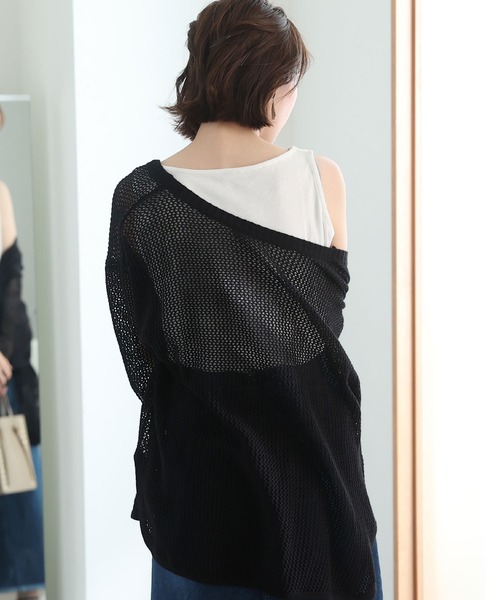 ElegChic（エレグシック）の「ボートネックタンクトップ（タンクトップ・レディース・チャコールグレー/ブラック/ベージュ/オフホワイト/カーキ/杢グレー/ピンクベージュ・4L/M/L/XL/XXL）」の17枚目の写真