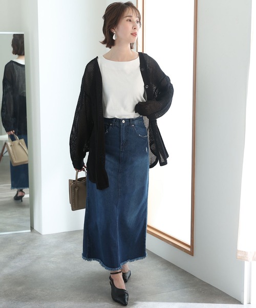 ElegChic（エレグシック）の「ボートネックタンクトップ（タンクトップ・レディース・チャコールグレー/ブラック/ベージュ/オフホワイト/カーキ/杢グレー/ピンクベージュ・4L/M/L/XL/XXL）」の18枚目の写真
