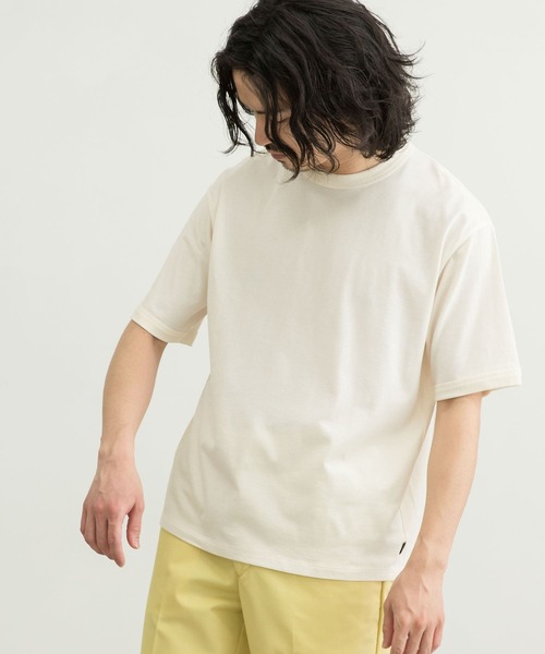 WORK NOT WORK URBAN RESEARCH（ワークノットワークアーバンリサーチ）の「WORK NOT WORK　Crew-Neck Jersey T-Shirts（Tシャツ/カットソー・メンズ・ネイビー/オフホワイト/グレー系その他/ベージュ系その他・SMALL/MEDIUM/LARGE/X-LARGE）」の6枚目の写真