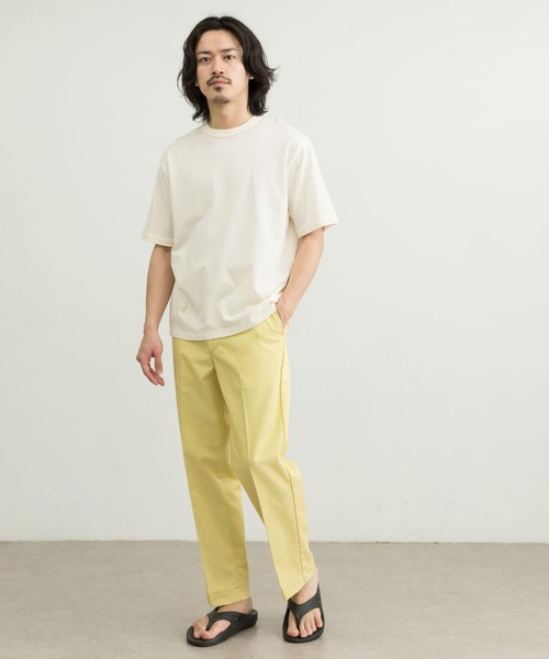 WORK NOT WORK URBAN RESEARCH（ワークノットワークアーバンリサーチ）の「WORK NOT WORK　Crew-Neck Jersey T-Shirts（Tシャツ/カットソー・メンズ・ネイビー/オフホワイト/グレー系その他/ベージュ系その他・SMALL/MEDIUM/LARGE/X-LARGE）」の8枚目の写真