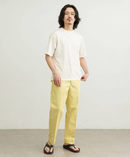 WORK NOT WORK URBAN RESEARCH（ワークノットワークアーバンリサーチ）の「WORK NOT WORK　Crew-Neck Jersey T-Shirts（Tシャツ/カットソー・メンズ・ネイビー/オフホワイト/グレー系その他/ベージュ系その他・SMALL/MEDIUM/LARGE/X-LARGE）」の10枚目の写真