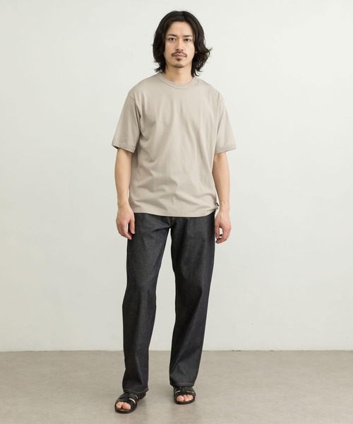 WORK NOT WORK URBAN RESEARCH（ワークノットワークアーバンリサーチ）の「WORK NOT WORK　Crew-Neck Jersey T-Shirts（Tシャツ/カットソー・メンズ・ネイビー/オフホワイト/グレー系その他/ベージュ系その他・SMALL/MEDIUM/LARGE/X-LARGE）」の14枚目の写真