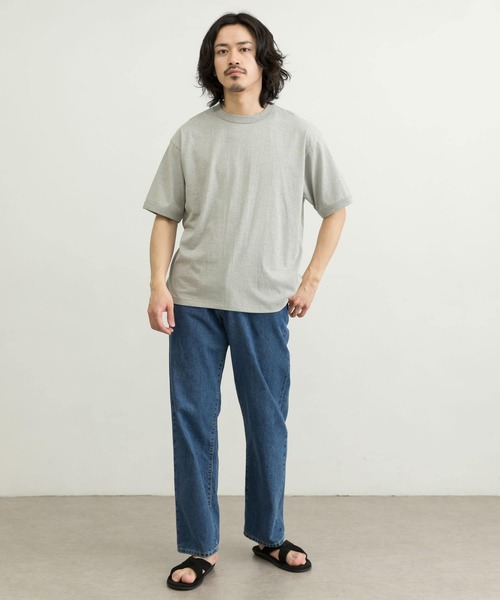 WORK NOT WORK URBAN RESEARCH（ワークノットワークアーバンリサーチ）の「WORK NOT WORK　Crew-Neck Jersey T-Shirts（Tシャツ/カットソー・メンズ・ネイビー/オフホワイト/グレー系その他/ベージュ系その他・SMALL/MEDIUM/LARGE/X-LARGE）」の19枚目の写真