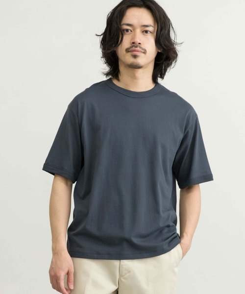 WORK NOT WORK URBAN RESEARCH（ワークノットワークアーバンリサーチ）の「WORK NOT WORK　Crew-Neck Jersey T-Shirts（Tシャツ/カットソー・メンズ・ネイビー/オフホワイト/グレー系その他/ベージュ系その他・SMALL/MEDIUM/LARGE/X-LARGE）」の20枚目の写真
