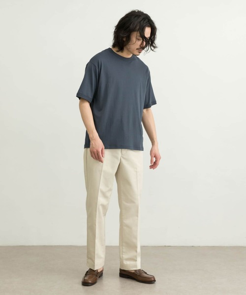 WORK NOT WORK URBAN RESEARCH（ワークノットワークアーバンリサーチ）の「WORK NOT WORK　Crew-Neck Jersey T-Shirts（Tシャツ/カットソー・メンズ・ネイビー/オフホワイト/グレー系その他/ベージュ系その他・SMALL/MEDIUM/LARGE/X-LARGE）」の22枚目の写真