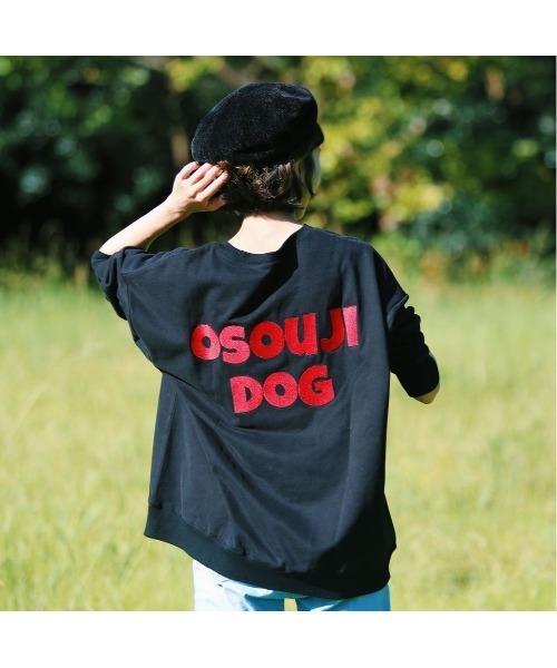 GGD（ジージーディー）の「osouji dog トレーナー（スウェット・レディース・ブラック/オレンジ・LARGE/MEDIUM）」の11枚目の写真
