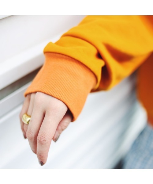 GGD（ジージーディー）の「osouji dog トレーナー（スウェット・レディース・ブラック/オレンジ・LARGE/MEDIUM）」の17枚目の写真