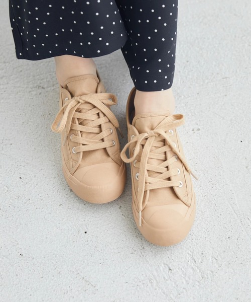 AMERICAN HOLIC（アメリカンホリック）の「キャンバスロゴスニーカー（スニーカー・レディース・ブラック/ベージュ/オフホワイト・S/M/L）」の3枚目の写真