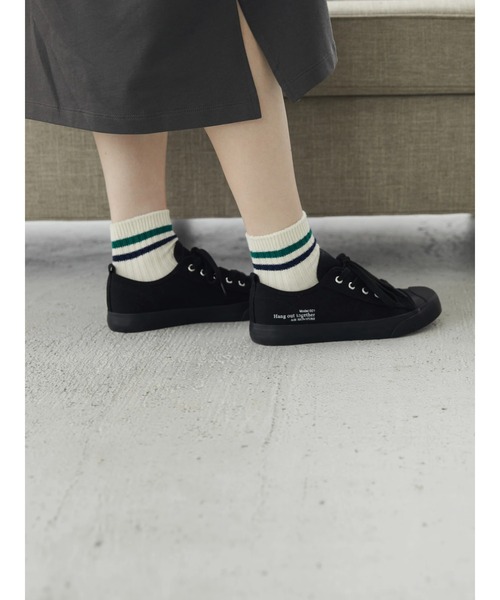 AMERICAN HOLIC（アメリカンホリック）の「キャンバスロゴスニーカー（スニーカー・レディース・ブラック/ベージュ/オフホワイト・S/M/L）」の7枚目の写真