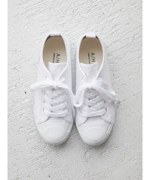 AMERICAN HOLIC（アメリカンホリック）の「キャンバスロゴスニーカー（スニーカー・レディース・ブラック/ベージュ/オフホワイト・S/M/L）」の13枚目の写真