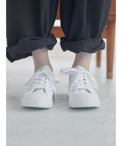 AMERICAN HOLIC（アメリカンホリック）の「キャンバスロゴスニーカー（スニーカー・レディース・ブラック/ベージュ/オフホワイト・S/M/L）」の16枚目の写真