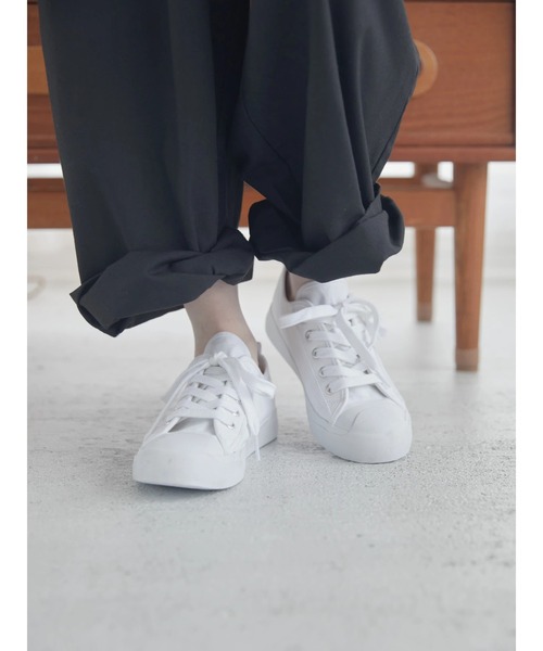 AMERICAN HOLIC（アメリカンホリック）の「キャンバスロゴスニーカー（スニーカー・レディース・ブラック/ベージュ/オフホワイト・S/M/L）」の17枚目の写真