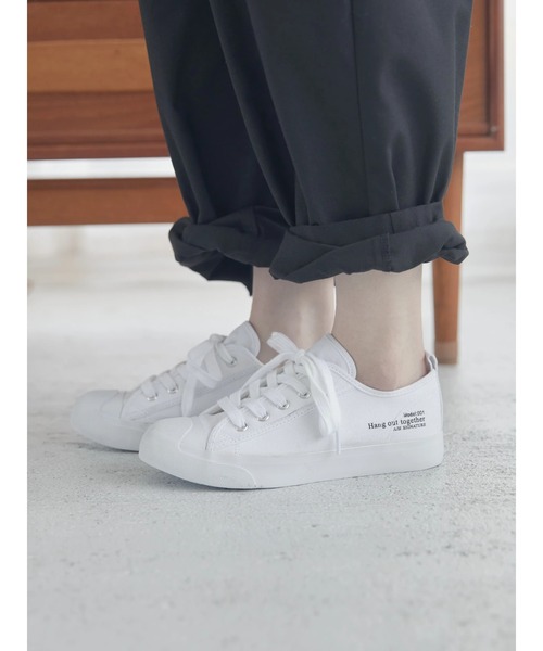 AMERICAN HOLIC（アメリカンホリック）の「キャンバスロゴスニーカー（スニーカー・レディース・ブラック/ベージュ/オフホワイト・S/M/L）」の18枚目の写真