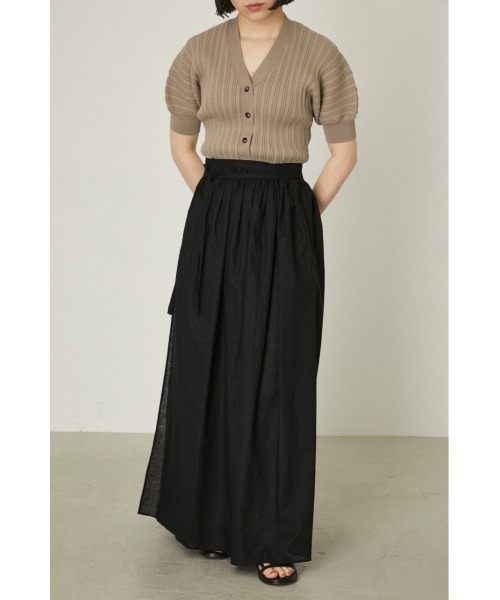 RIM.ARK（リムアーク）の「Wrap volume maxi SK（スカート・レディース・ピンク/ブラック・36/38）」の12枚目の写真