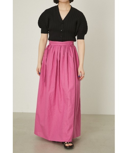 RIM.ARK（リムアーク）の「Wrap volume maxi SK（スカート・レディース・ピンク/ブラック・36/38）」の21枚目の写真